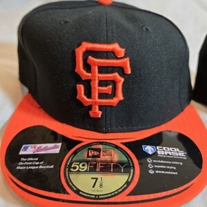 New Era Black and Orange Baseball Cap